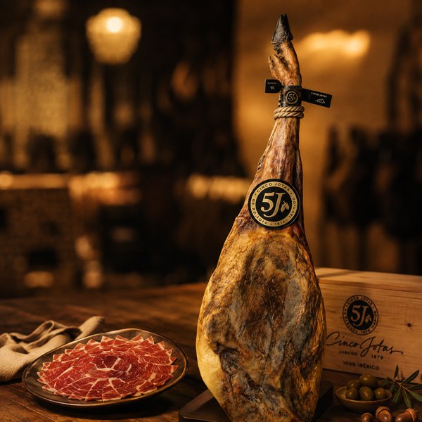 Jamón de bellota 100% ibérico Cinco Jotas