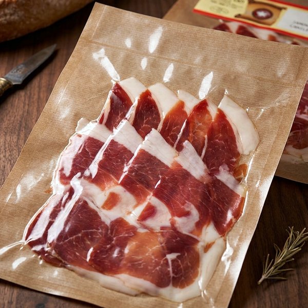 Sobres de Jamón Serrano curación natural Sierra Granada (Caniles)